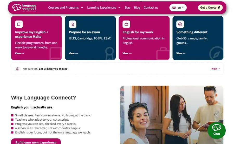 Web de Language Connect